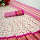 Pink__INDIAN LINEN SAREE