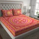 Red__Jaipuri bedsheet