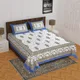 Blue__Jaipuri bedsheet