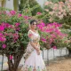 WHITE__Indian Lahengha Choli
