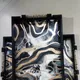 BLACK WITH WHITE WITH GOLD PRINT__VIVA SMART