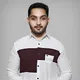 WHITE WITH MAROON__DEKGOLD