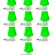 Pack of 10 (Green)__Imperial Technocart