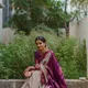 Cream Wine__VIANTA SAREE