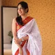 WHITE/RED__VIANTA SAREE