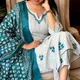 OFF WHITE BLUE__Jaipur Trendz