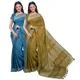 Cerulean Blue & Olive Green__OmenSilks