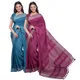 Cerulean Blue & Raspberry Pink__OmenSilks
