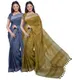 Lake Blue & Olive Green__OmenSilks