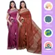 Raspberry Pink & Sienna Orange__OmenSilks