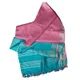 Robbin Egg Cyan & Cyclamen Pink__OmenSilks