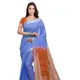 Neon Blue & Mohangni Orange__OmenSilks