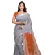 Grey & Mohangni Orange__OmenSilks