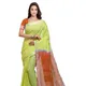 Lime Green & Mohangni Orange__OmenSilks