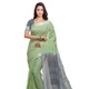 Asparagus Green & Grey__OmenSilks