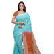 Turquoise & Mohangni Orange__OmenSilks