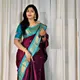 Purple & Sky Blue__Vrunda Creation