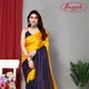 Yellow & Blue__Anand Saree