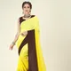 Brown & Yellow__Anand Saree