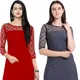 Red & Grey__Shcon Fashion -  Online Shopping