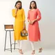 Yellow & Pink__Shcon Fashion -  Online Shopping