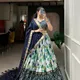 Blue__The lehenga's luxe