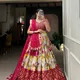 Red__The lehenga's luxe