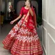 Red__The lehenga's luxe