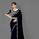 navy blue__The lehenga's luxe