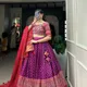Purple__The lehenga's luxe