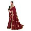 CATEGORY_TRENDING_STYLES__Red And White Saree