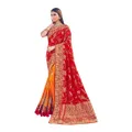 CATEGORY_SAREE__Red And White Saree